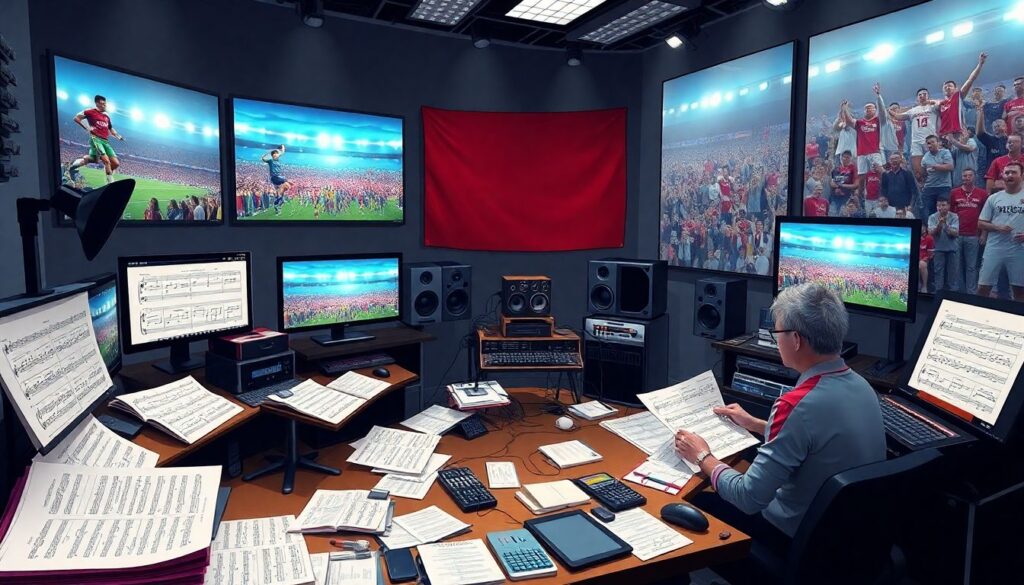 Как создаются хоровые версии гимнов для больших стадий - иллюстрация