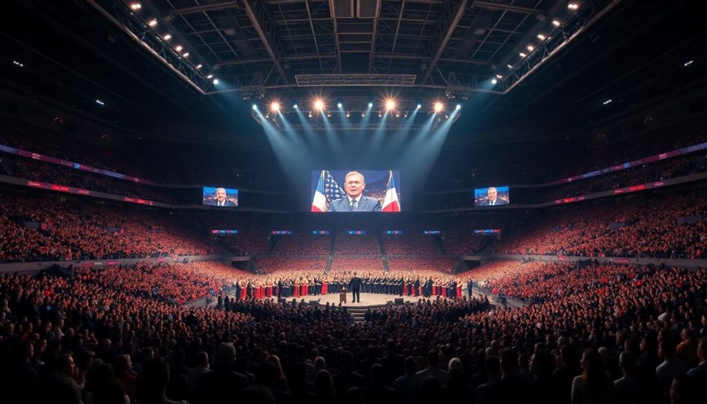 Как создаются хоровые версии гимнов для больших стадий - иллюстрация