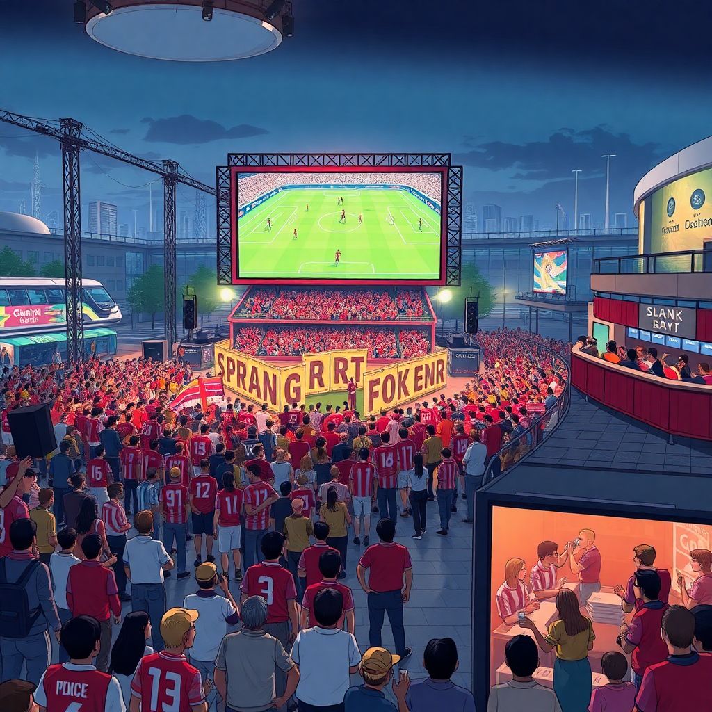 Как организовать фан-зону на противостояние соперников и создать атмосферу матча