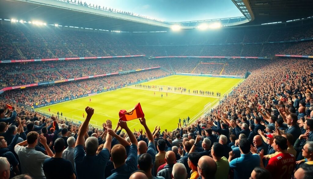 Особенности болельщицких секций и их роли в пиршестве на трибунах - иллюстрация